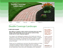 Tablet Screenshot of doublecoveragelandscapes.com